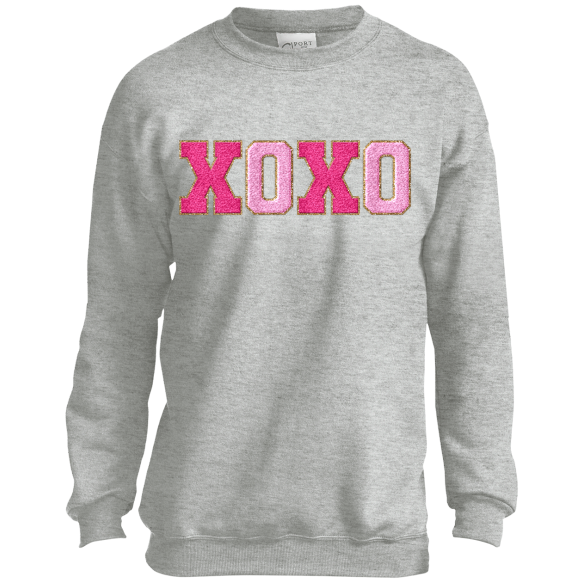 XOXO Faux Chenille Glitter Patches Valentine's Day Collection - Youth & Adult T-Shirts & Sweatshirts