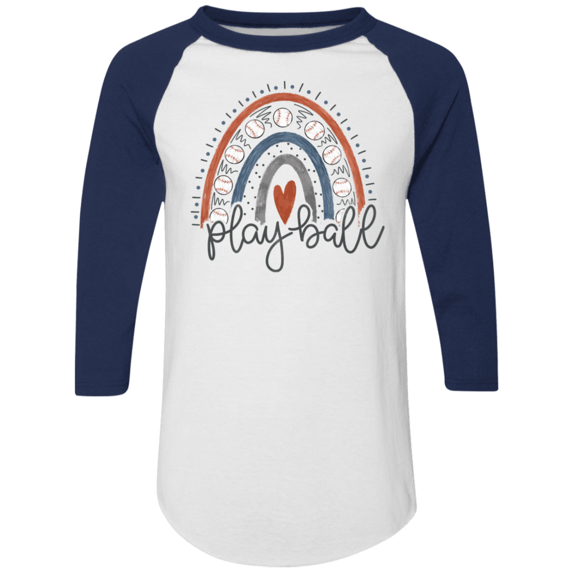 Play Ball Baseball Boho Rainbow Collection - Graphic T-Shirts, Long-Sleeve Tees, Hoodies, & Mugs