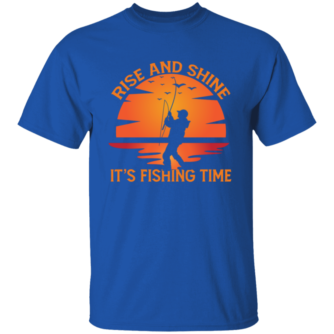 Rise & Shine - It's Fishing Time T-Shirt & Long-Sleeve T-Shirt