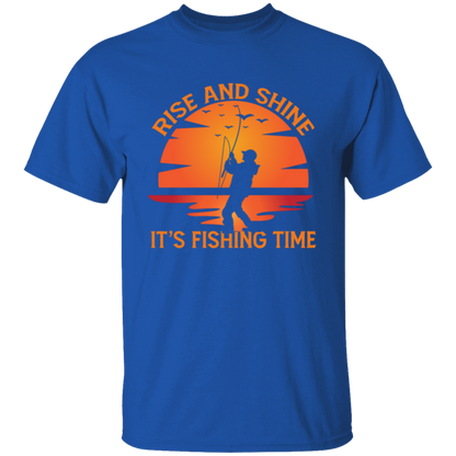 Rise & Shine - It's Fishing Time T-Shirt & Long-Sleeve T-Shirt