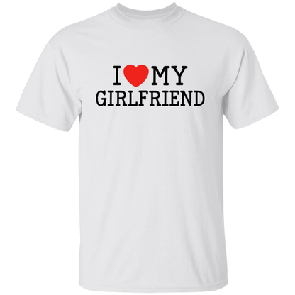 I Love My Girlfriend Funny Valentine's Day T-Shirts & Long-Sleeve Tees