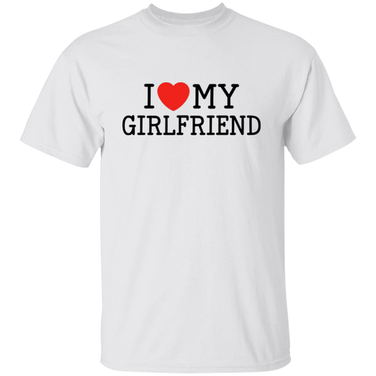 I Love My Girlfriend Funny Valentine's Day T-Shirts & Long-Sleeve Tees