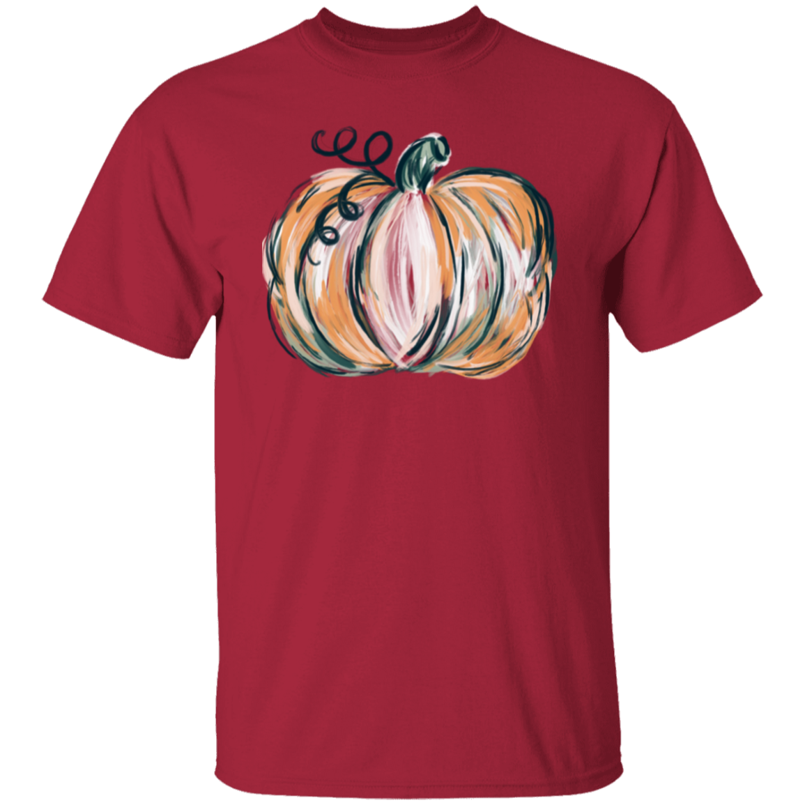 Painted Pumpkin Fall Thanksgiving T-Shirt