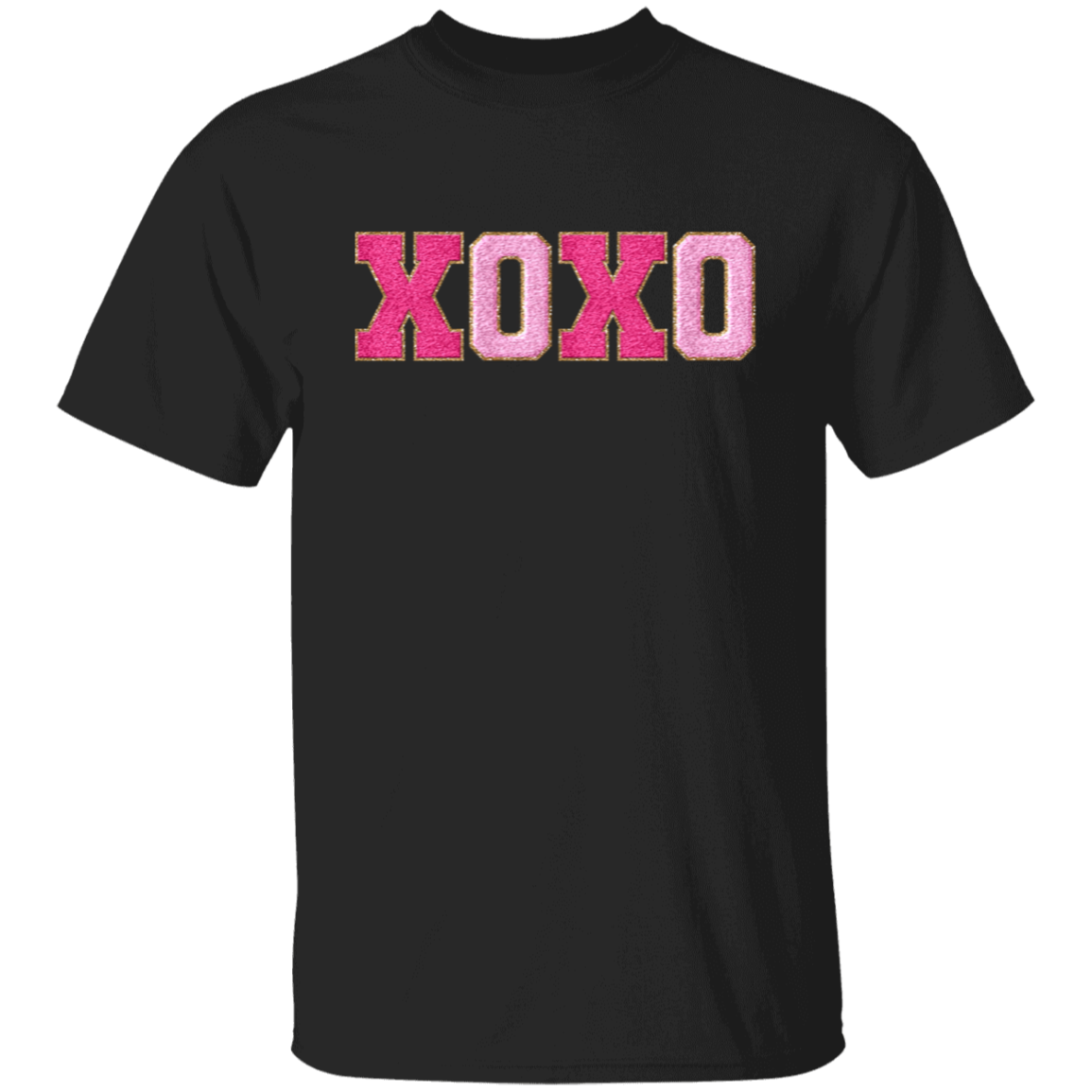 XOXO Faux Chenille Glitter Patches Valentine's Day Collection - Youth & Adult T-Shirts & Sweatshirts