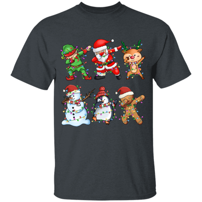 Dabbing Christmas Friends: Elf, Santa, Rudolph, Frosty+ Youth T-Shirt