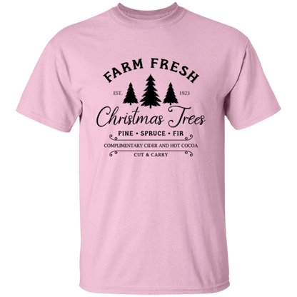 Farm Fresh Christmas Trees Holiday Graphic TShirt