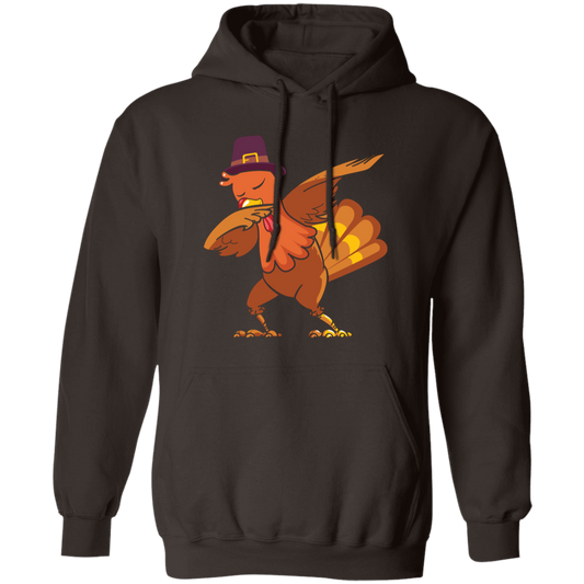 Dabbing Turkey Thanksgiving Pullover Hoodie