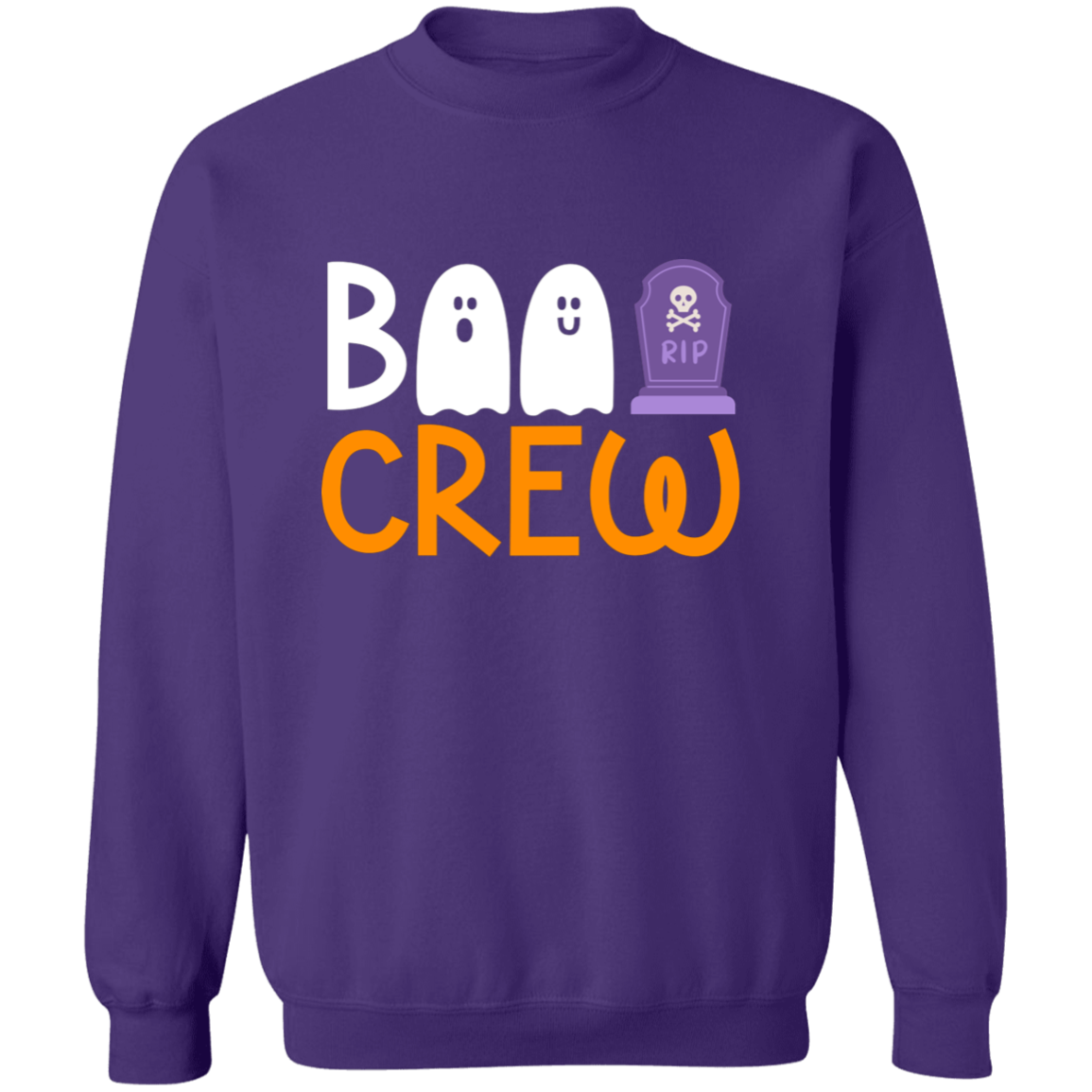 Boo Crew Halloween Crewneck Pullover Sweatshirt