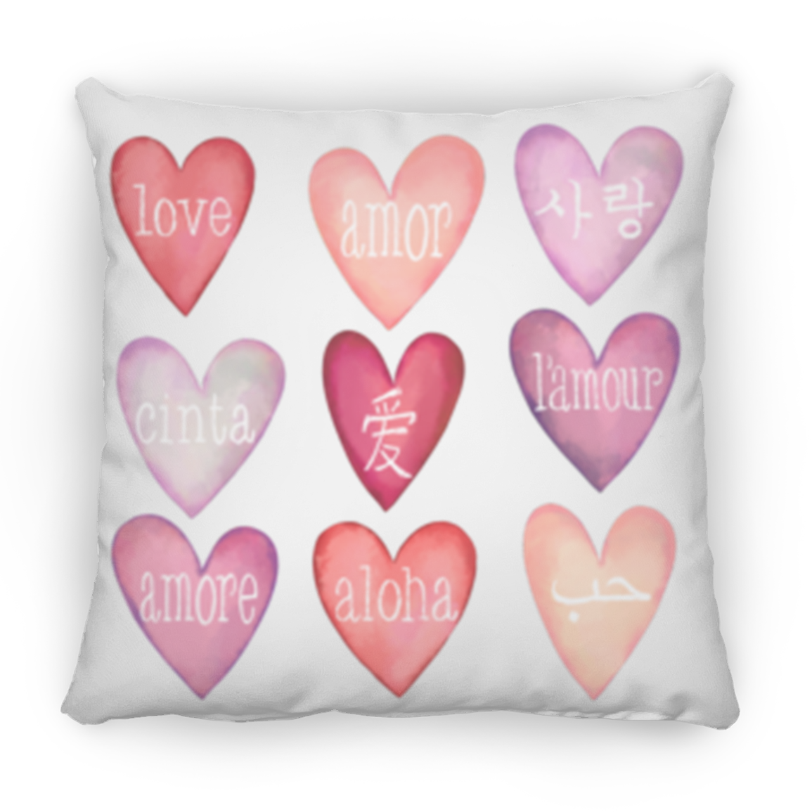 Love Languages Valentine Hearts Collection - T-shirts, Long-Sleeve Tees, Sweatshirts, Pillows, & Mugs