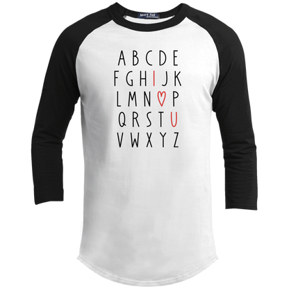 I Love You Alphabet Valentine's Day Collection - Youth T-Shirts, Adult SS & LS Tees, Sweatshirts, & Mugs