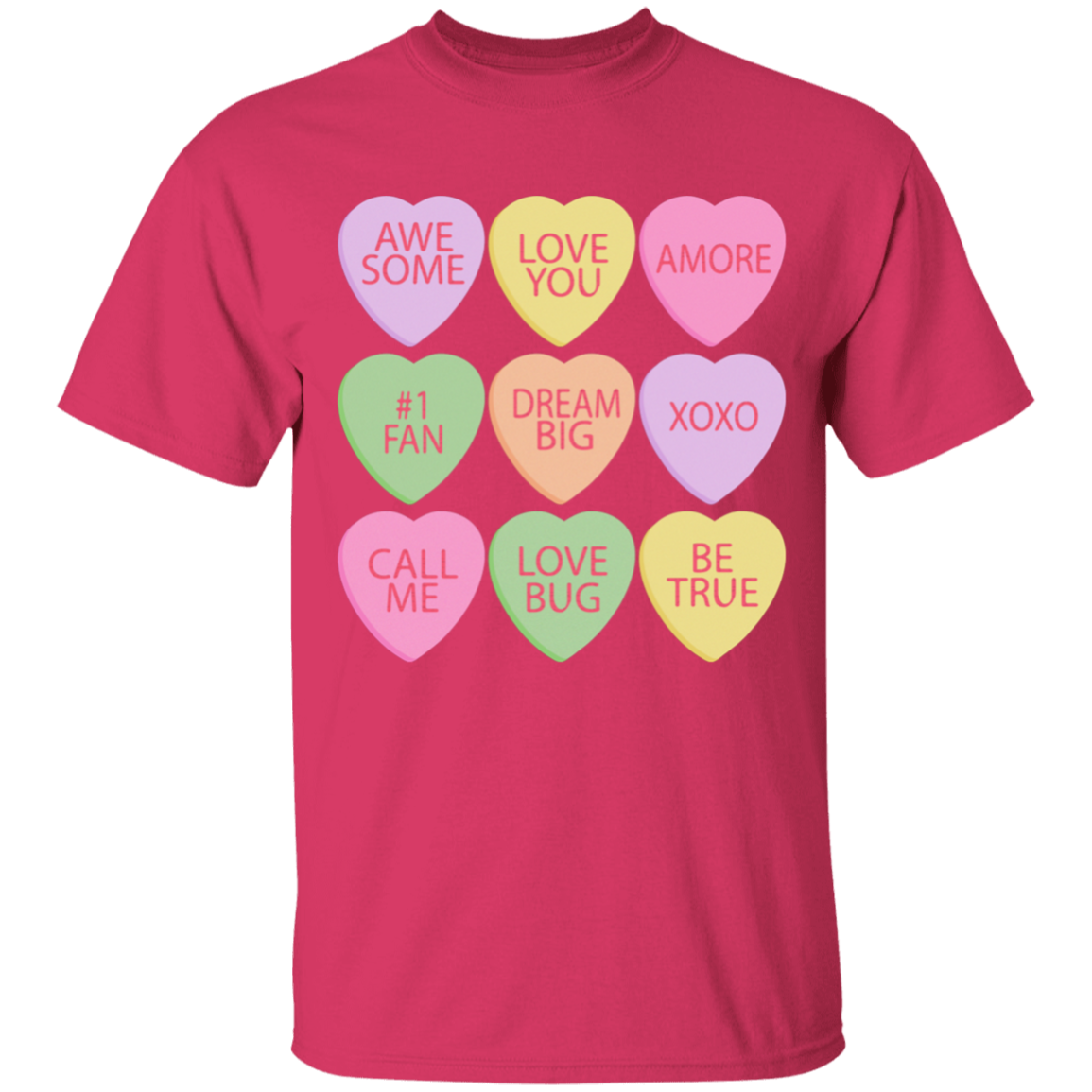 Candy Hearts Mommy & Me Valentine's Day T-Shirts - Toddler, Youth, & Adult