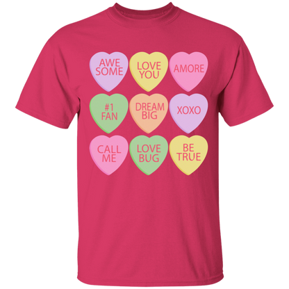 Candy Hearts Mommy & Me Valentine's Day T-Shirts - Toddler, Youth, & Adult