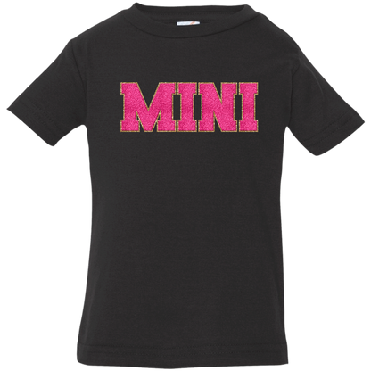 Nana, Mama, & Mini T-Shirt Collection - Pink Faux Chenille Glitter Patch Matching Family Shirts