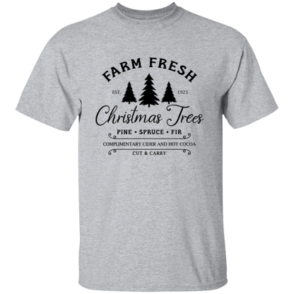 Farm Fresh Christmas Trees Holiday Graphic TShirt