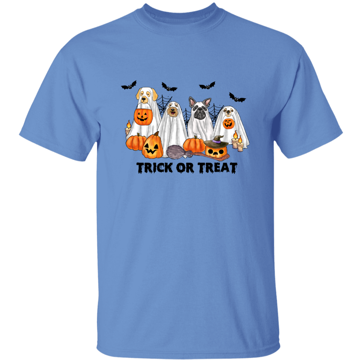 Trick or Treat Ghost Dogs Halloween T-Shirt