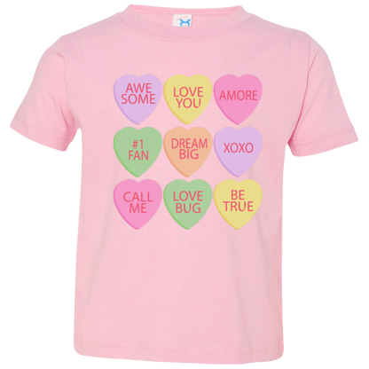 Candy Hearts Mommy & Me Valentine's Day T-Shirts - Toddler, Youth, & Adult