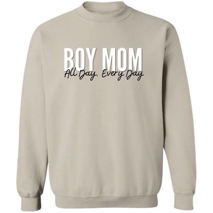 Boy Mom All Day, Every Day T-Shirts, Long-Sleeve Tees, & Sweatshirts