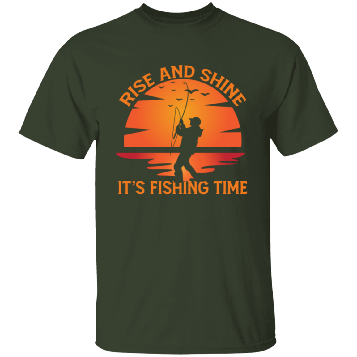 Rise & Shine - It's Fishing Time T-Shirt & Long-Sleeve T-Shirt