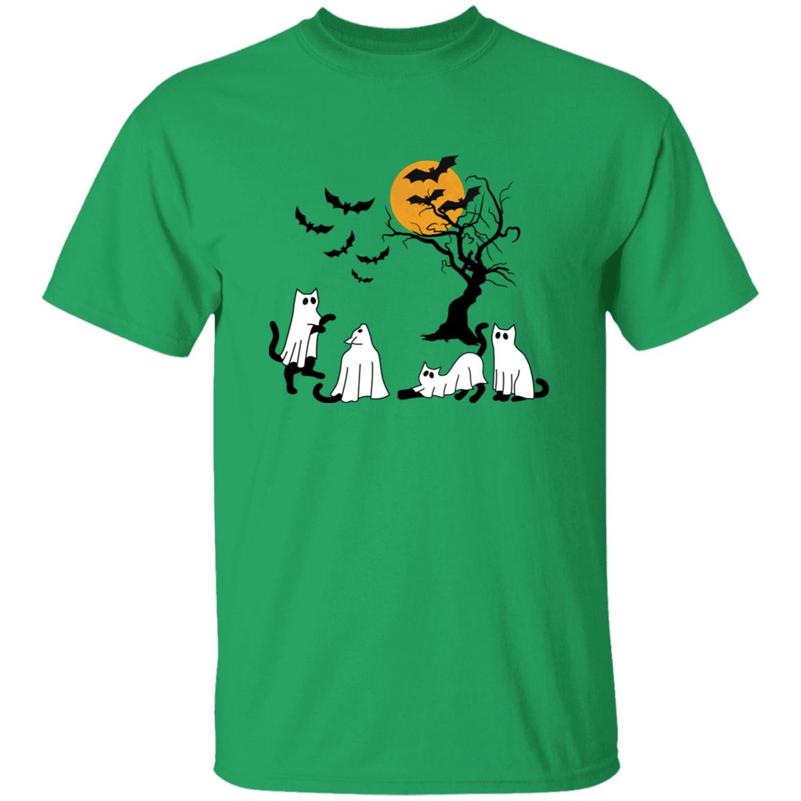 Ghost Cats Halloween T-Shirt