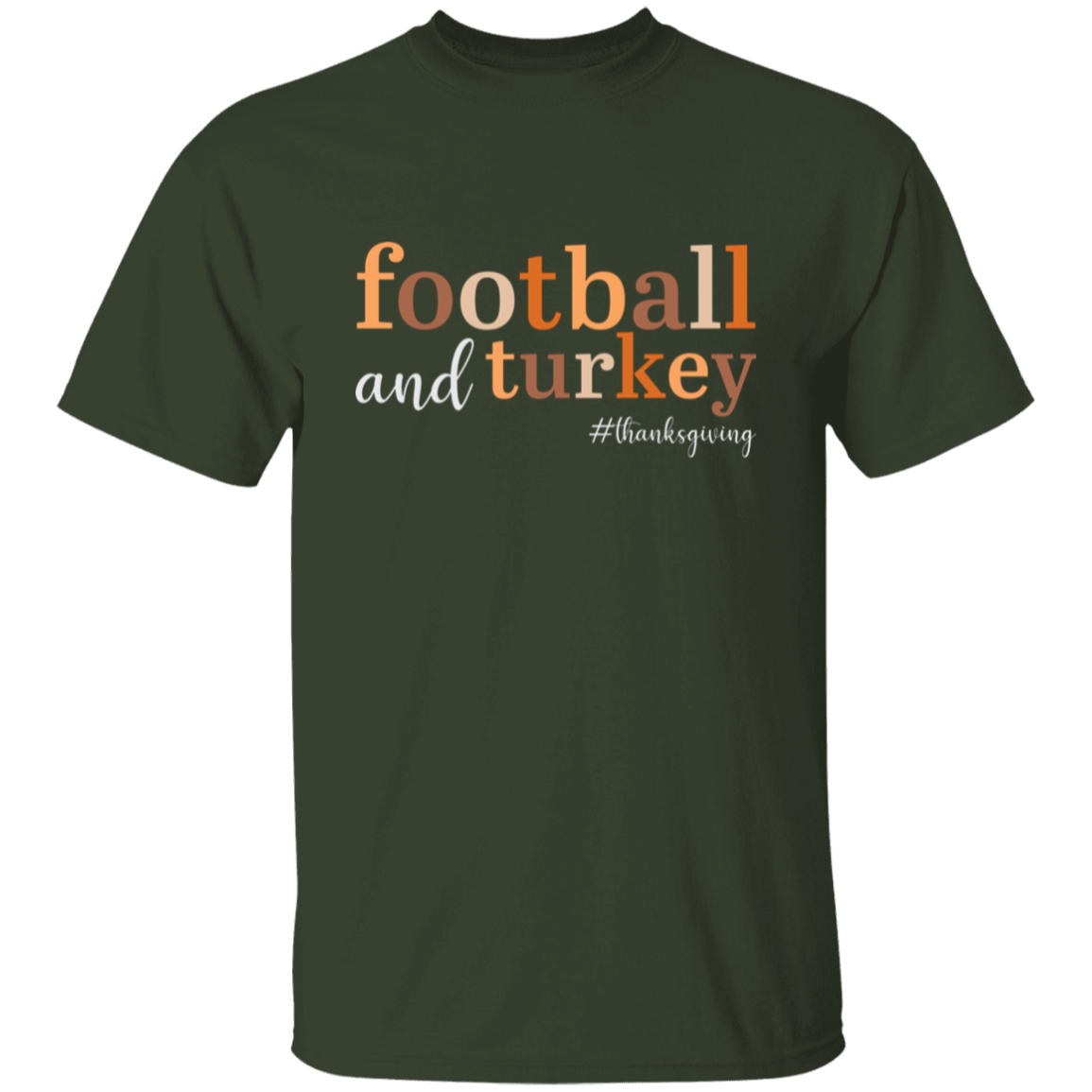 Football and Turkey #thanksgiving T-Shirt