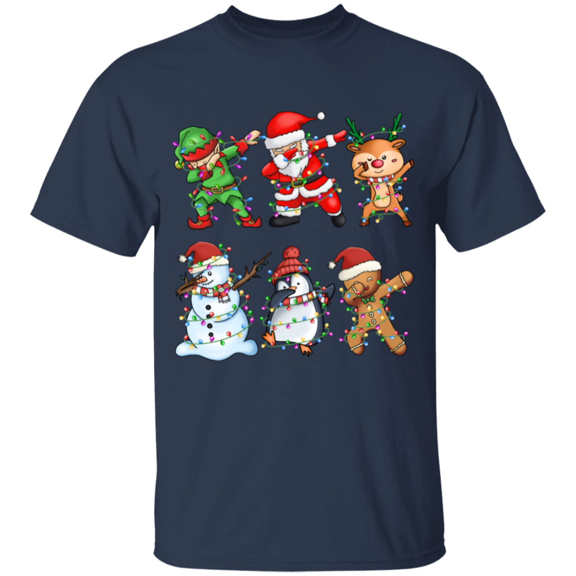 Dabbing Christmas Friends: Elf, Santa, Rudolph, Frosty+ Youth T-Shirt