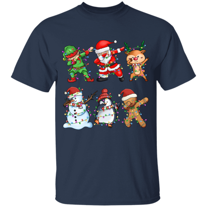 Dabbing Christmas Friends: Elf, Santa, Rudolph, Frosty+ Youth T-Shirt