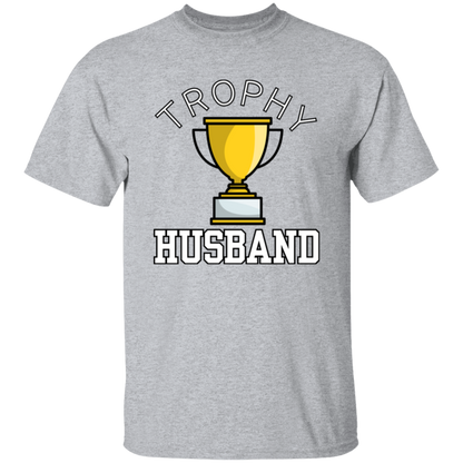 Trophy Husband - Funny Valentine's Day or Anniversary T-Shirt and Long-Sleeve T-Shirt