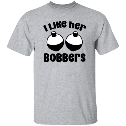 I Like His Pole & I Like Her Bobbers Fishing T-Shirts - His & Hers Set