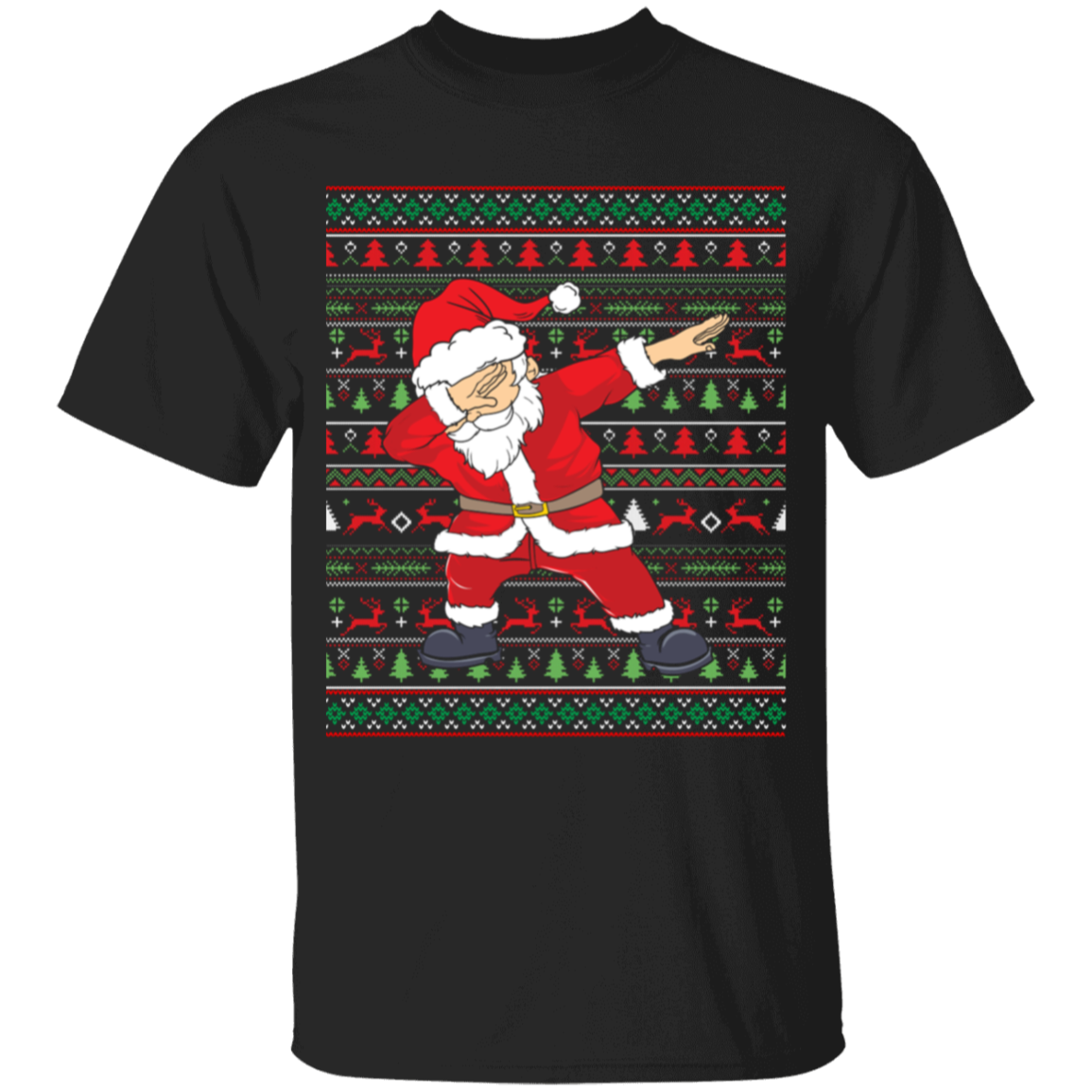 Dabbing Santa Ugly Christmas Sweater Youth T-Shirt