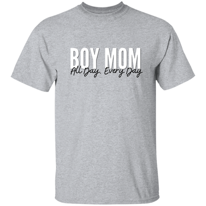 Boy Mom All Day, Every Day T-Shirts, Long-Sleeve Tees, & Sweatshirts