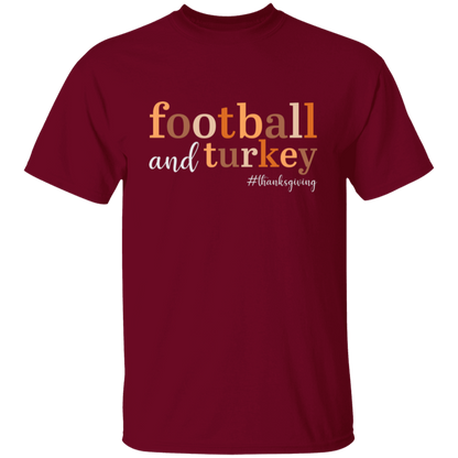 Football and Turkey #thanksgiving T-Shirt