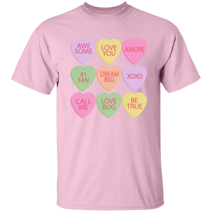 Candy Hearts Mommy & Me Valentine's Day T-Shirts - Toddler, Youth, & Adult