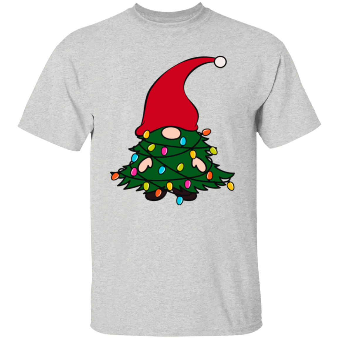 Christmas Tree Gnome Funny Holiday T-Shirt