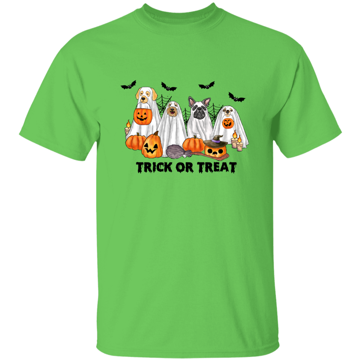 Trick or Treat Ghost Dogs Halloween T-Shirt