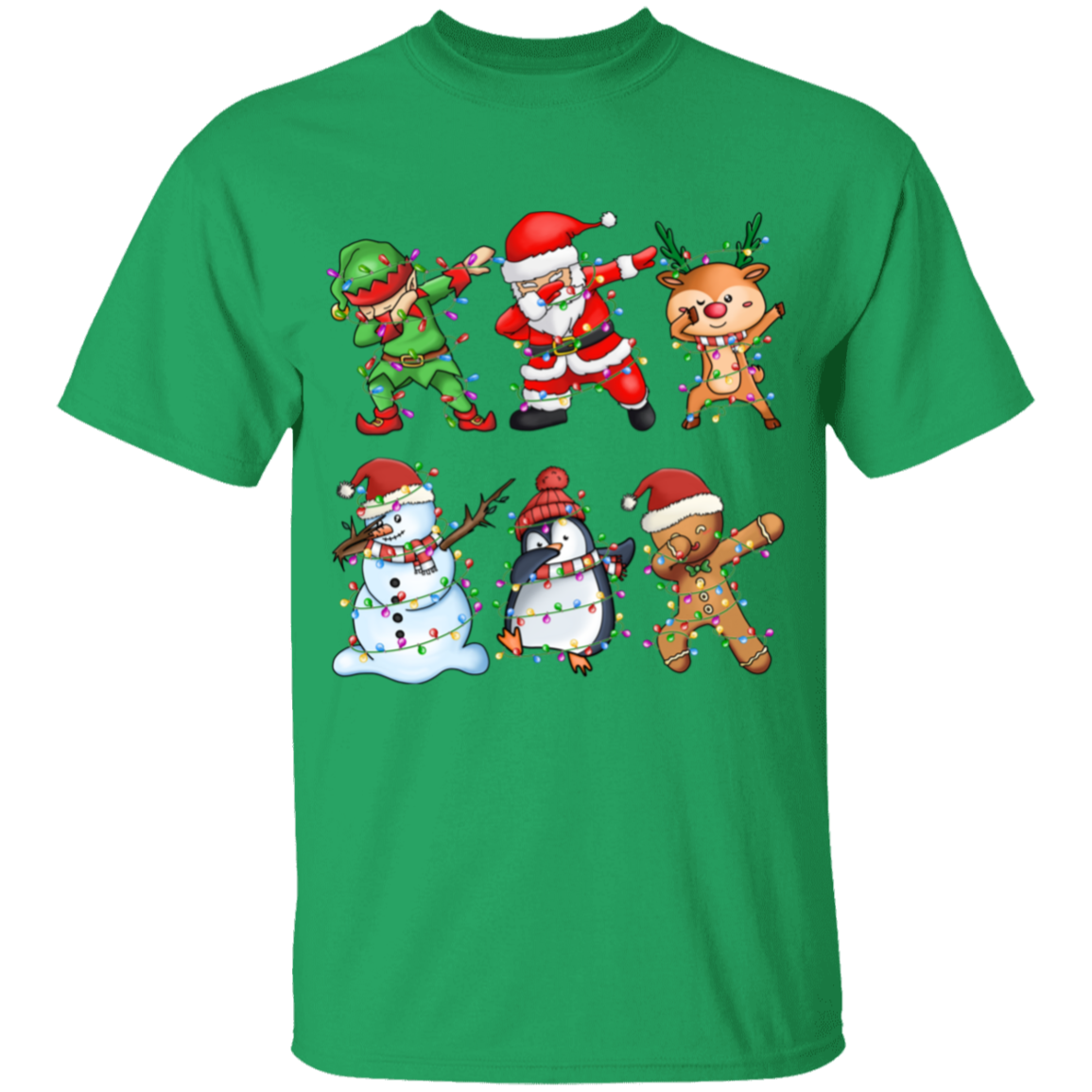 Dabbing Christmas Friends: Elf, Santa, Rudolph, Frosty+ Youth T-Shirt