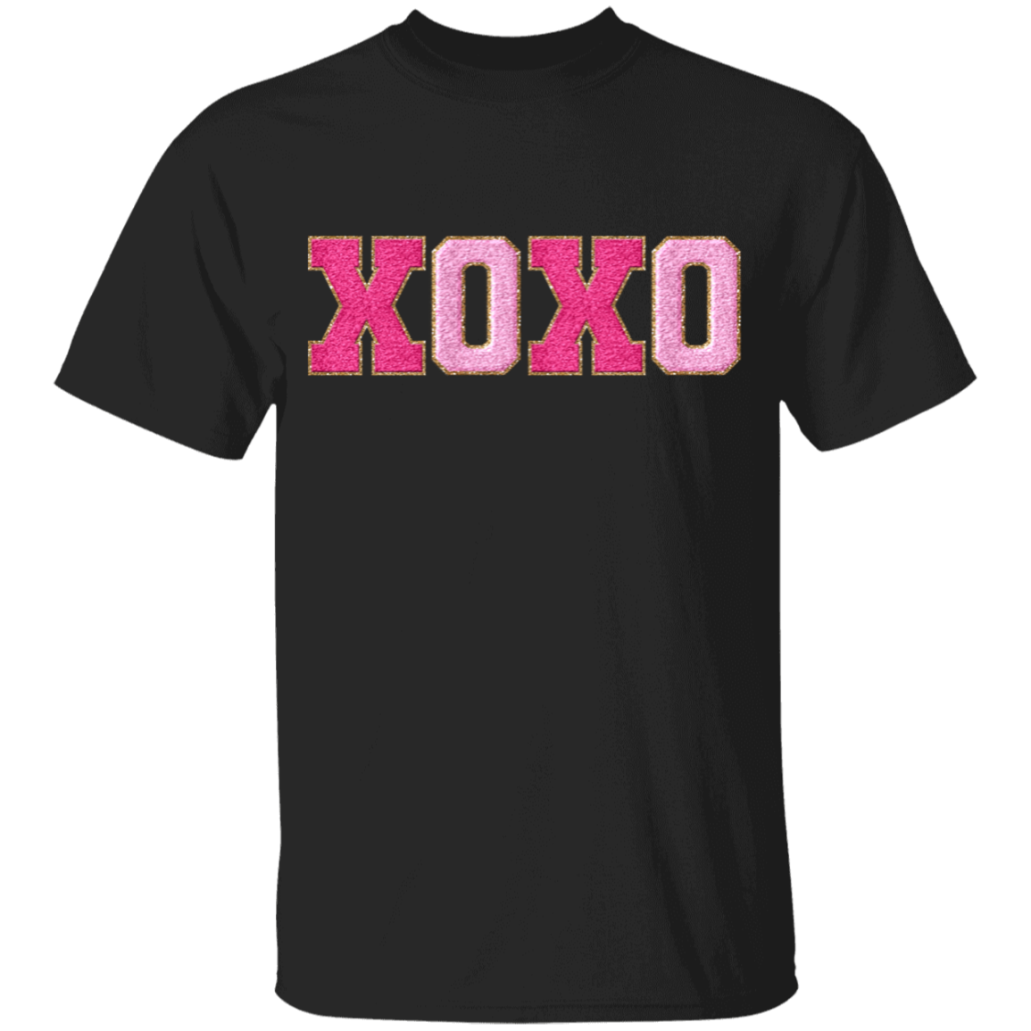 XOXO Faux Chenille Glitter Patches Valentine's Day Collection - Youth & Adult T-Shirts & Sweatshirts