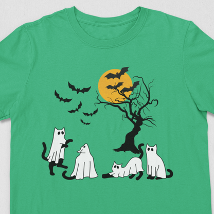 Ghost Cats Halloween T-Shirt