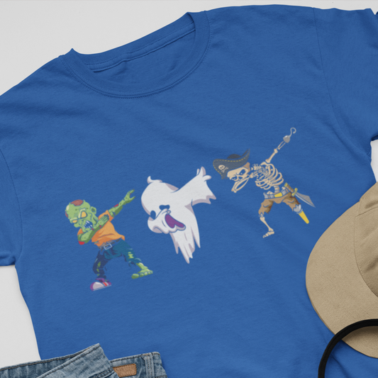 Halloween Dabbing  Zombie, Ghost, & Skeleton T-Shirt