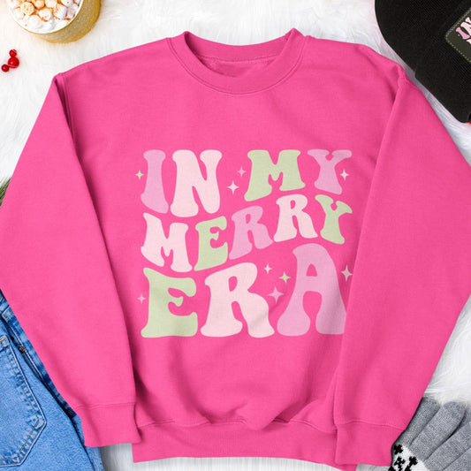 In My Merry Era Retro Christmas Sweatshirt