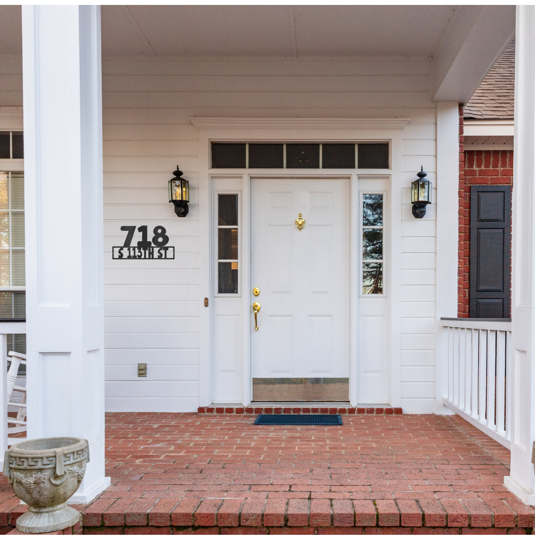 Address Personalized Steel House Sign