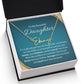 To My Daughter - You Are Loved More Than You Know - Personalized Name  Necklace