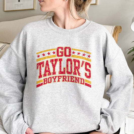 Go Taylor's Boyfriend Football T-Shirt & Crewneck Sweatshirt